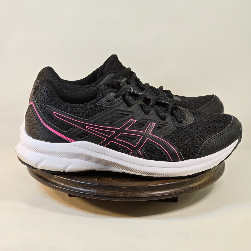 ASICS Women's Black and Pink Athletic Shoes